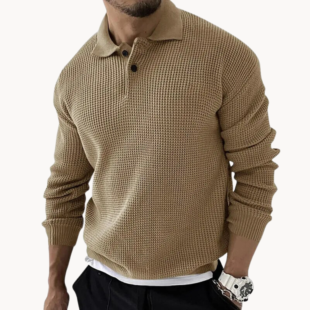 Scott - Knitted Polo Sweater