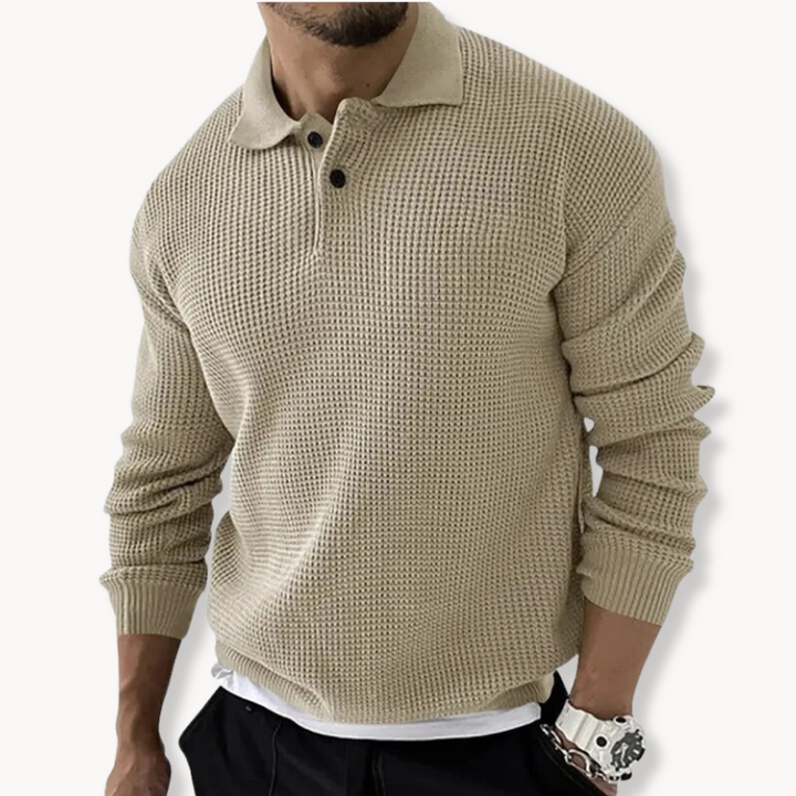 Scott - Knitted Polo Sweater