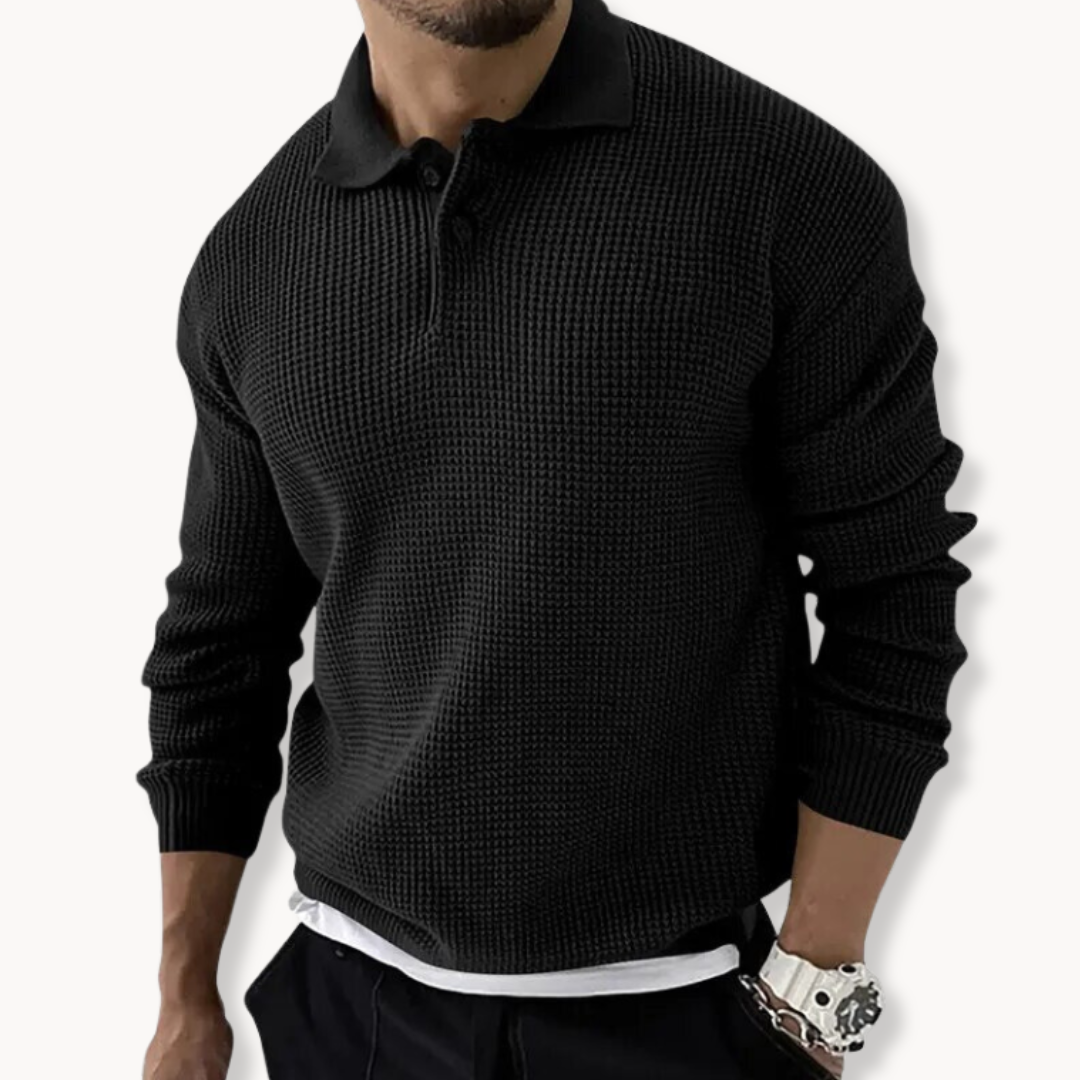 Scott - Knitted Polo Sweater