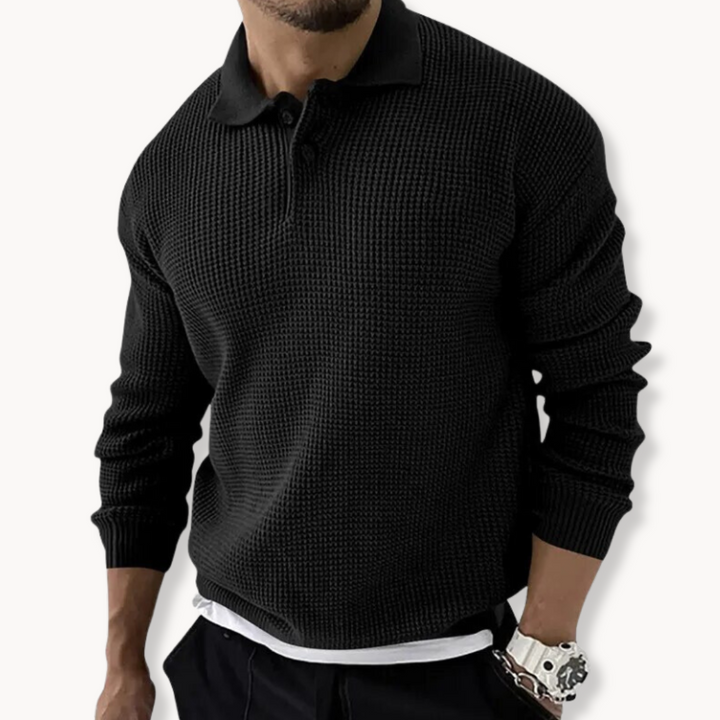 Scott - Knitted Polo Sweater