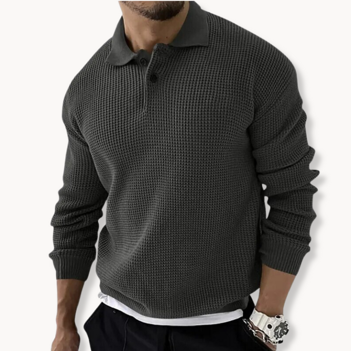 Scott - Knitted Polo Sweater