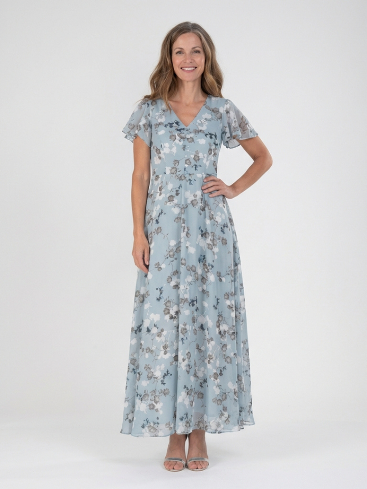 Paige | Maxi Dress in Floral Chiffon