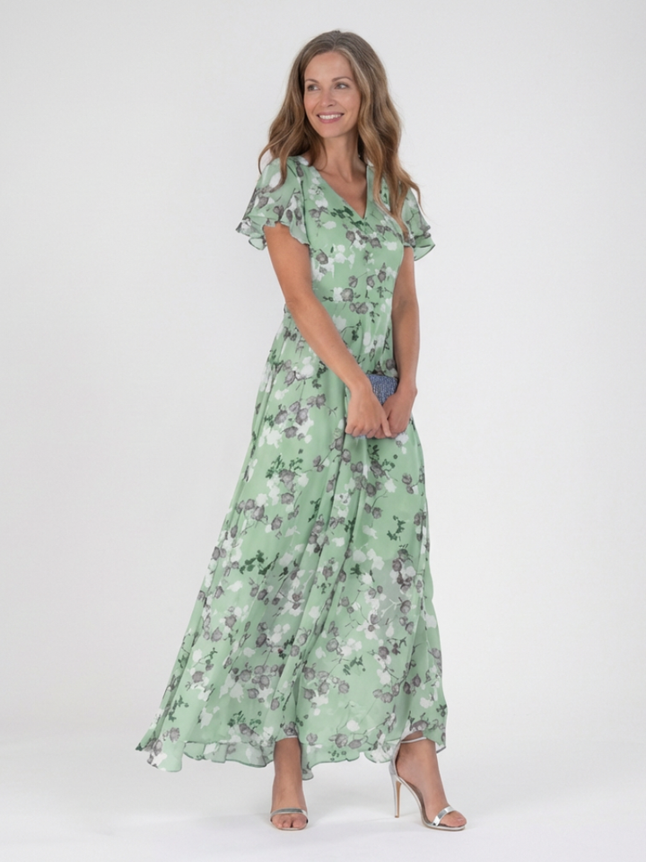 Paige | Maxi Dress in Floral Chiffon