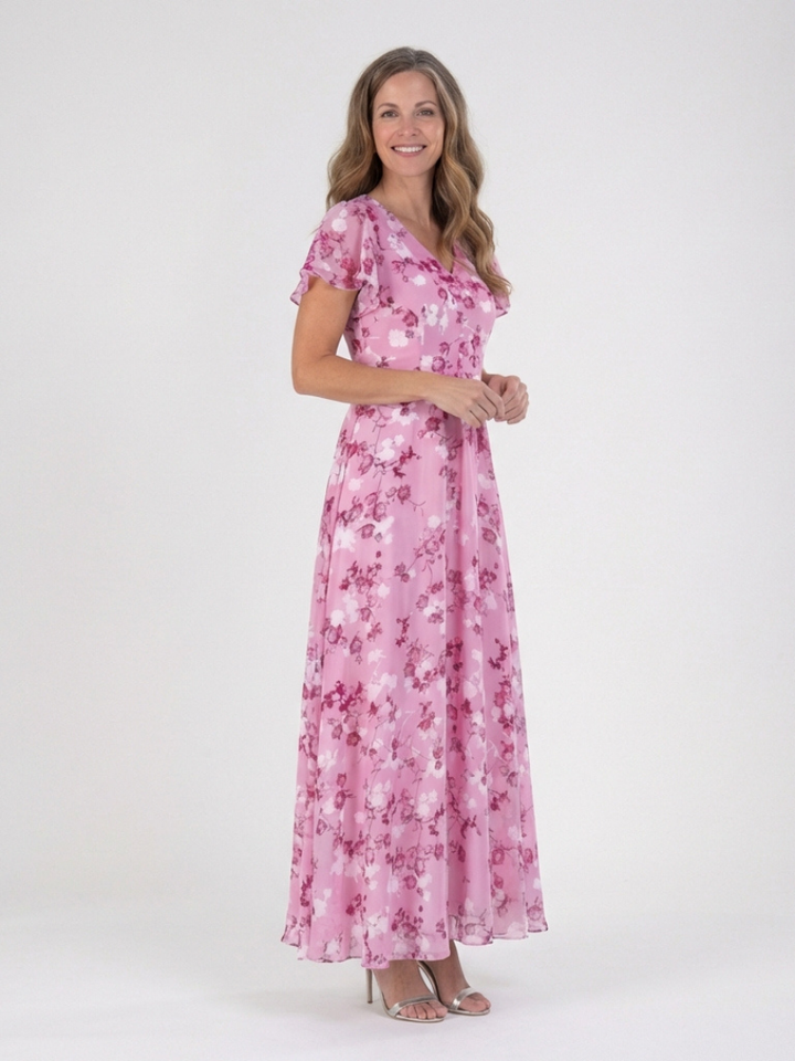 Paige | Maxi Dress in Floral Chiffon