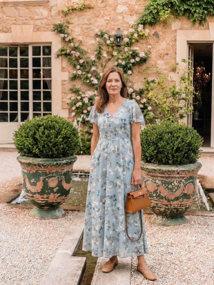 Paige | Maxi Dress in Floral Chiffon