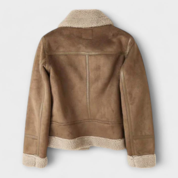 Katerina | Suede Aviator Jacket