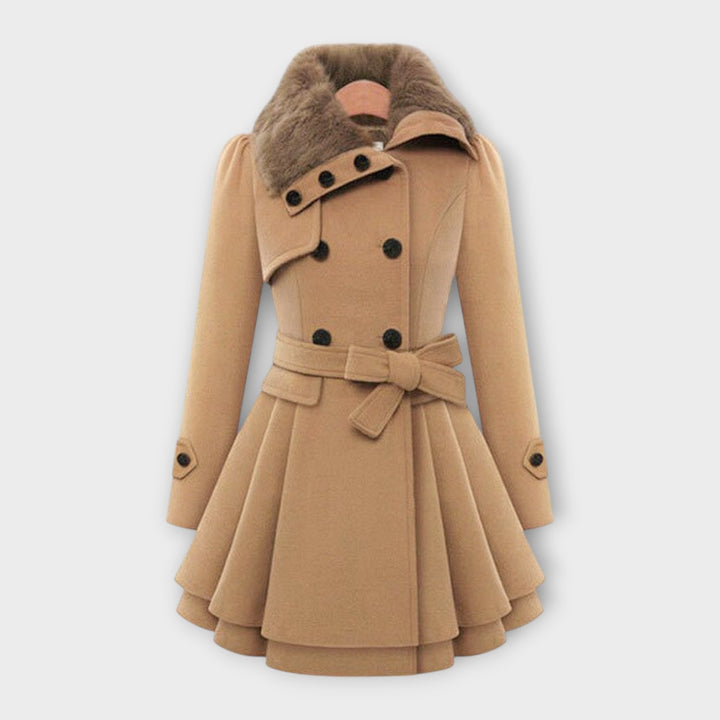 Ema | Elegant Coat with Fur