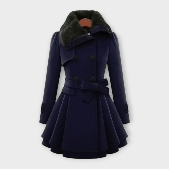 Ema | Elegant Coat with Fur
