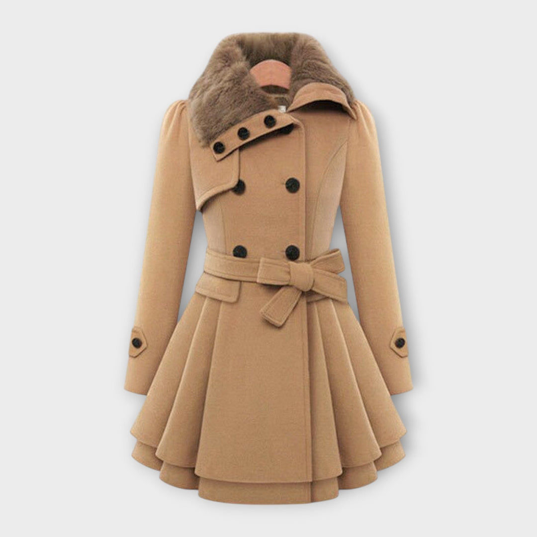Ema | Elegant Coat with Fur