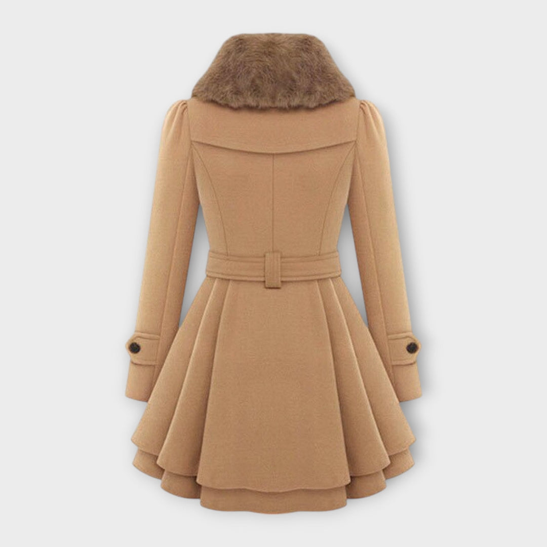 Ema | Elegant Coat with Fur