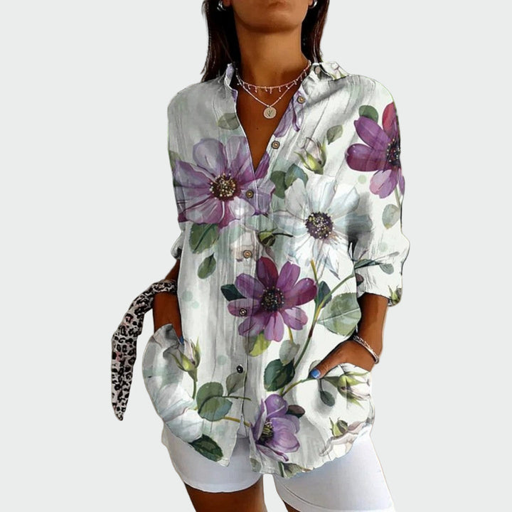 Stylish Shirt with Floral Print