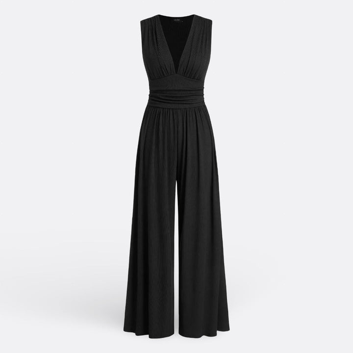 Eleonora - Chic Sleeveless Wide Leg Jumpsuit
