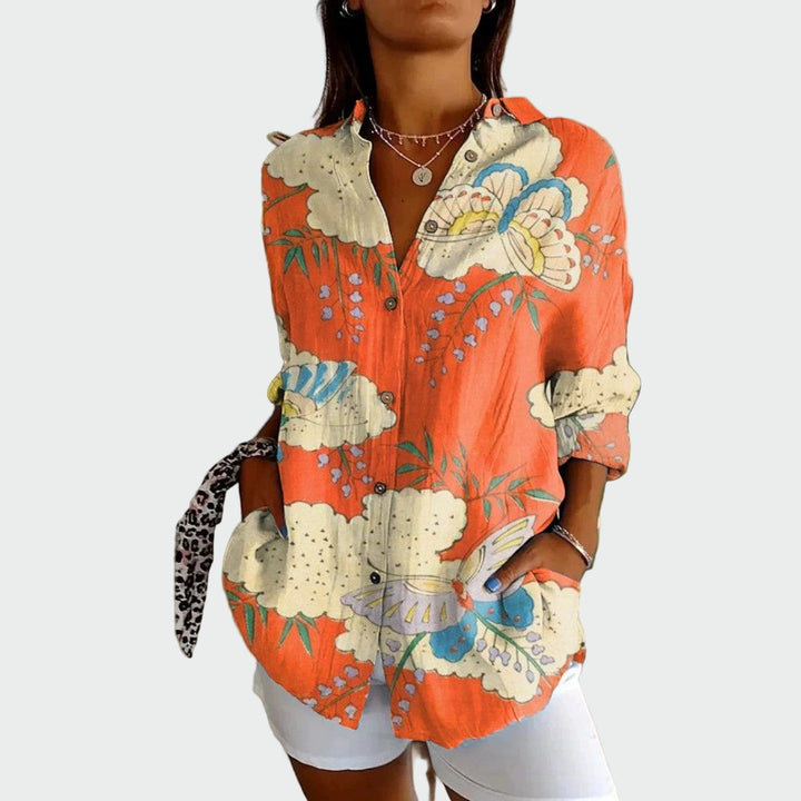 Stylish Shirt with Floral Print