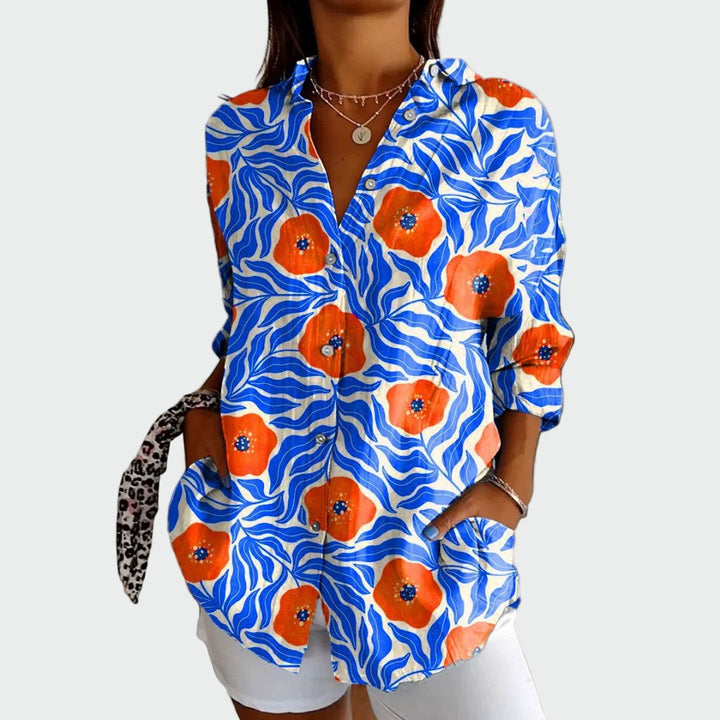 Stylish Shirt with Floral Print