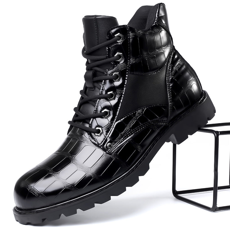 Dante - Crocodile Leather Boots