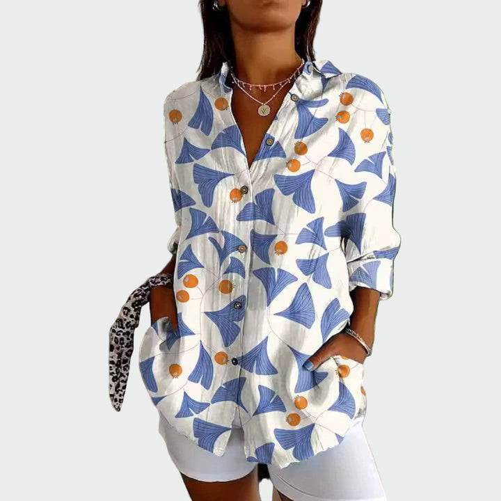 Stylish Shirt with Floral Print
