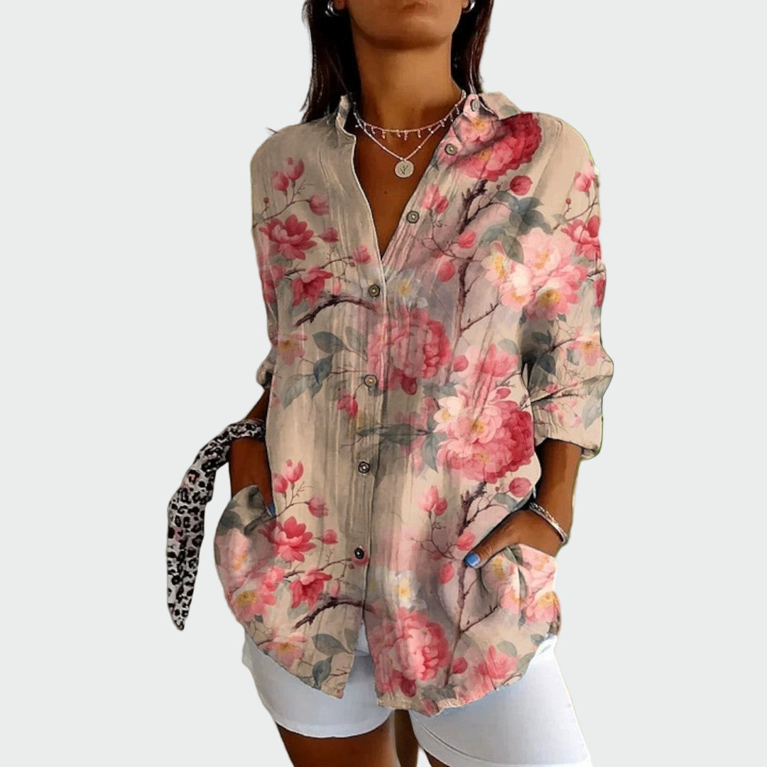 Stylish Shirt with Floral Print