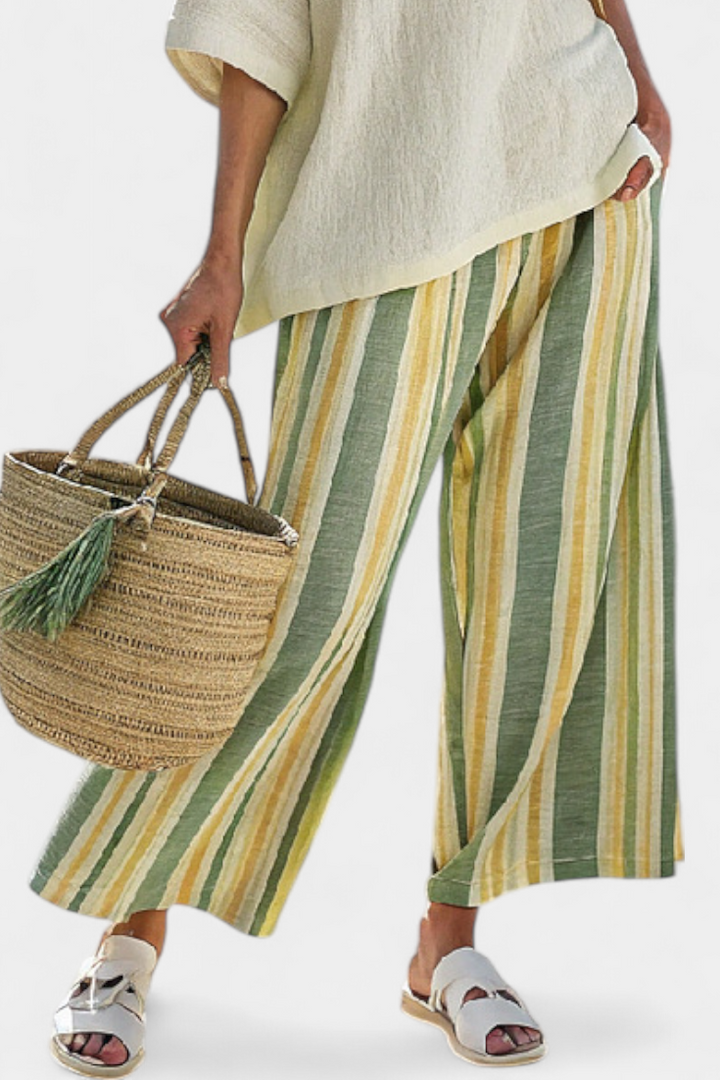 Olwen | Bamboo Linen Olive Set
