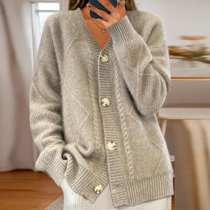 Eloise | Ribbed Knit Cardigan