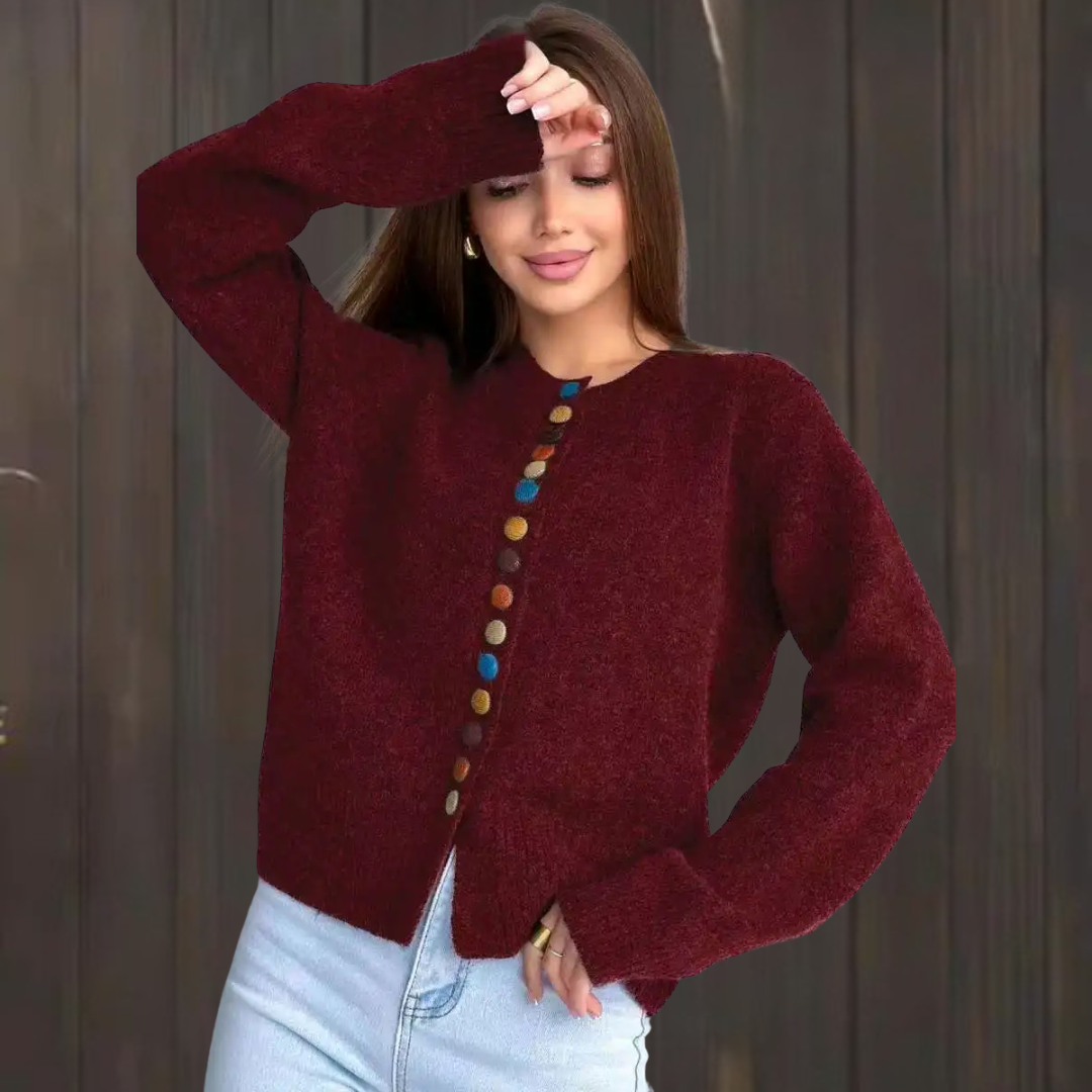Nicola | Cardigan with Button Detail