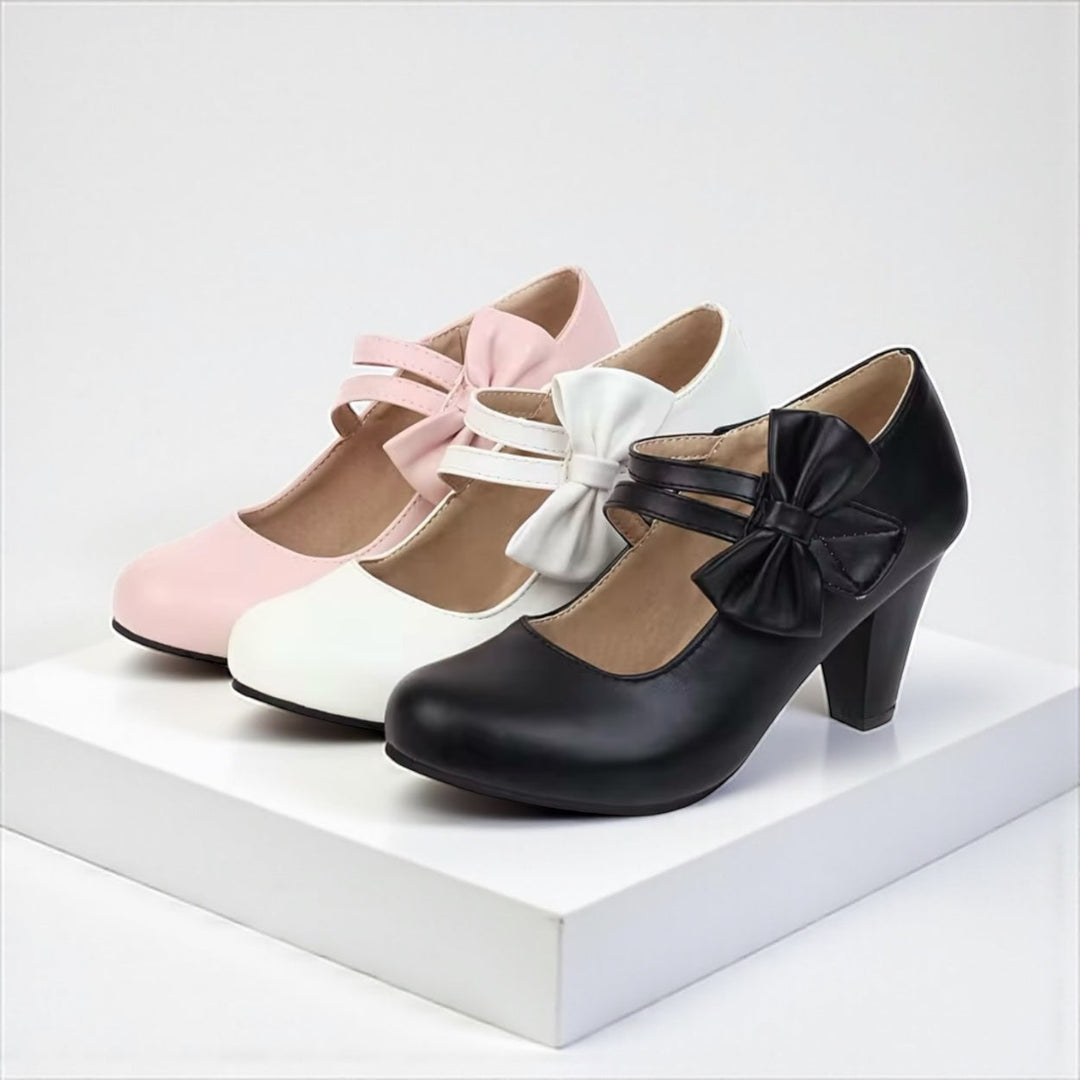 Belva | Heels with Bow