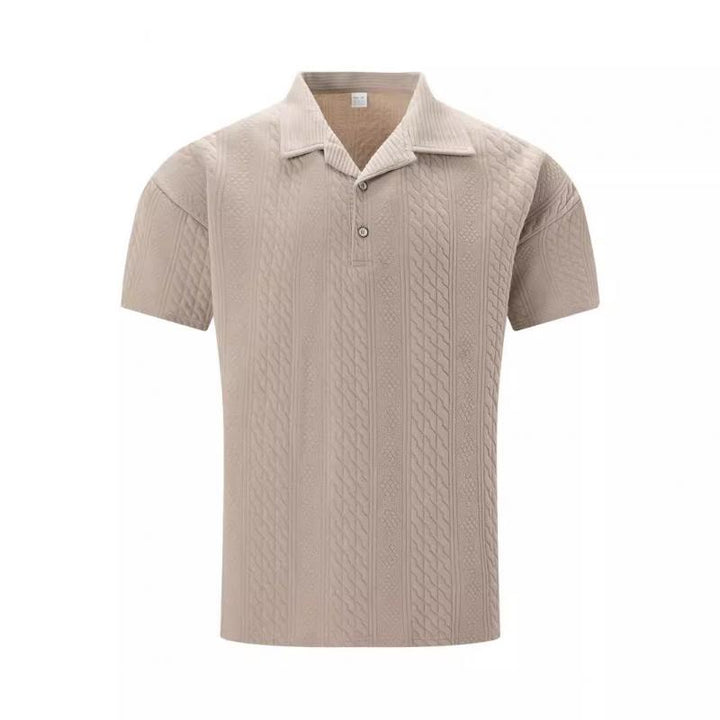 Polo Shirt - Relaxed Jacquard Texture