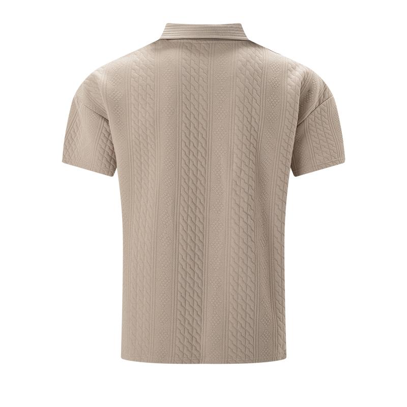 Polo Shirt - Relaxed Jacquard Texture