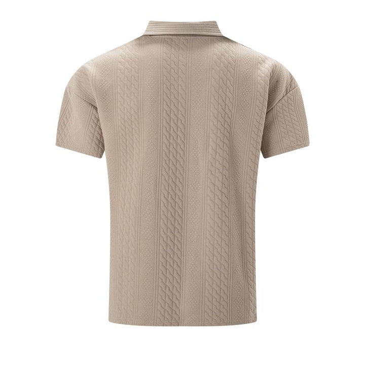 Polo Shirt - Relaxed Jacquard Texture
