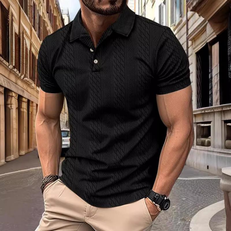 Polo Shirt - Relaxed Jacquard Texture