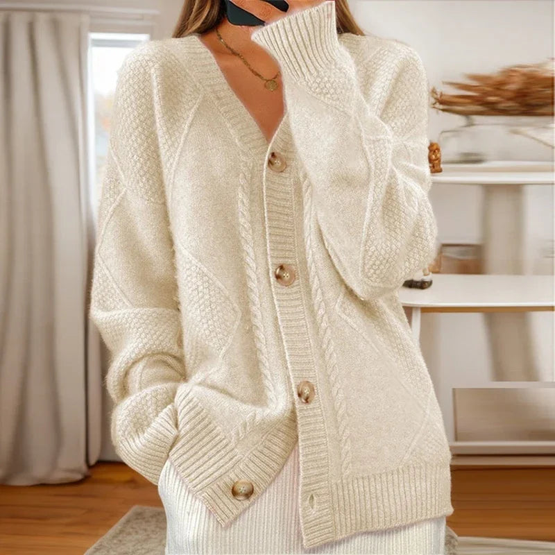 Eloise | Ribbed Knit Cardigan