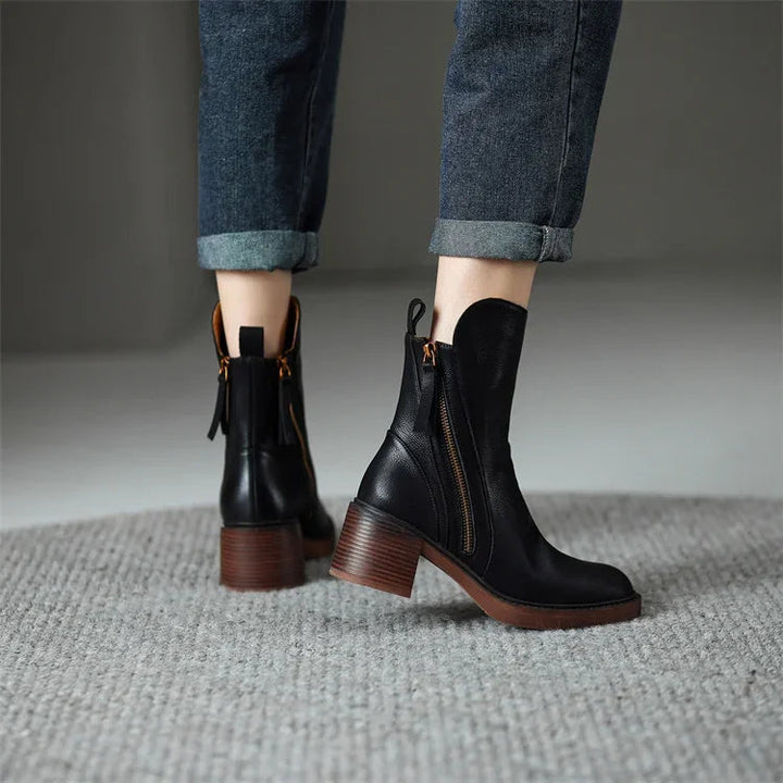 Karlie - Leather Boots