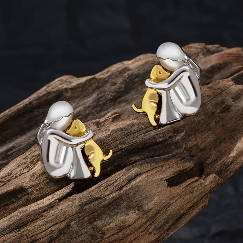 Dog Hug - Earrings