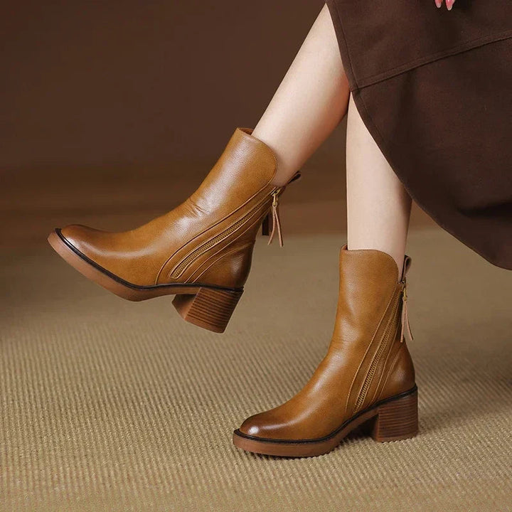 Karlie - Leather Boots