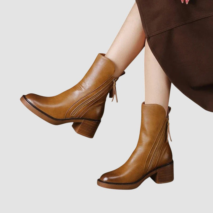 Karlie - Leather Boots