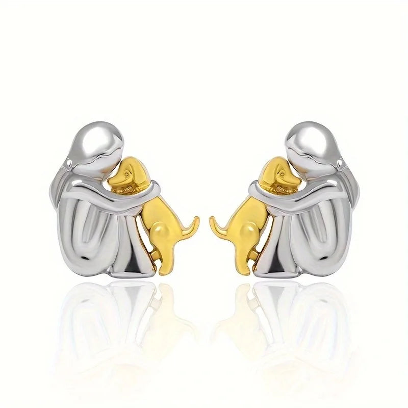 Dog Hug - Earrings