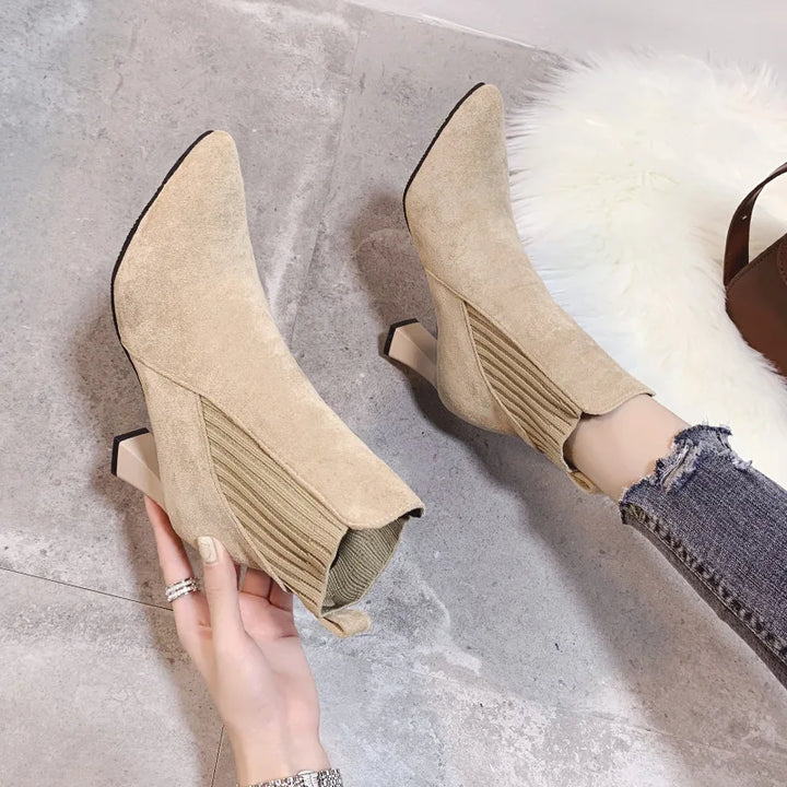 Regina - Suede Platform Boots