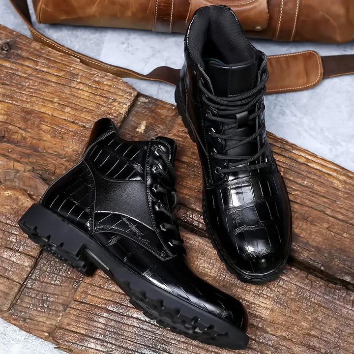 Dante - Crocodile Leather Boots