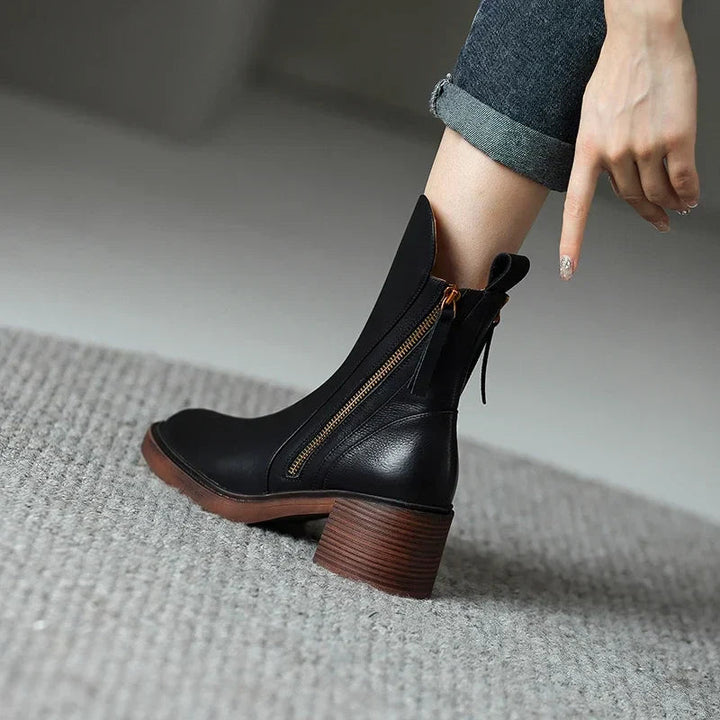 Karlie - Leather Boots