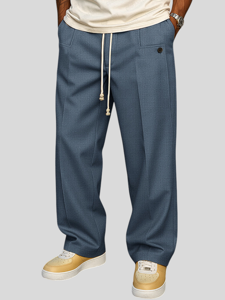 Edgar - Elegant Men's Pants with Drawstring