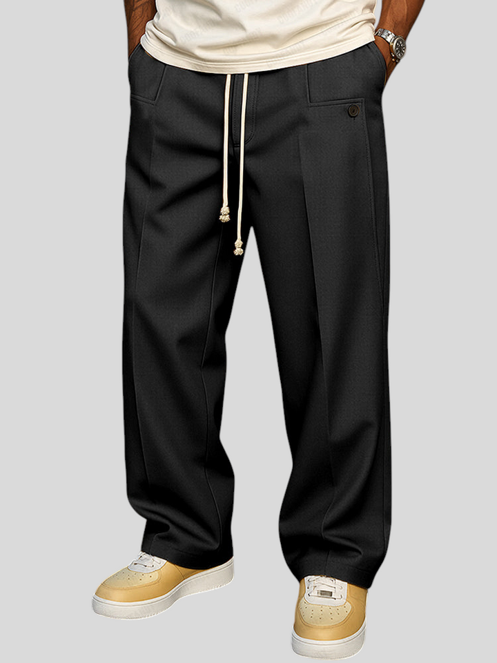 Edgar - Elegant Men's Pants with Drawstring
