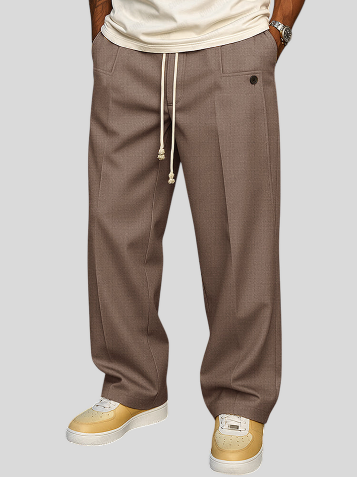 Edgar - Elegant Men's Pants with Drawstring