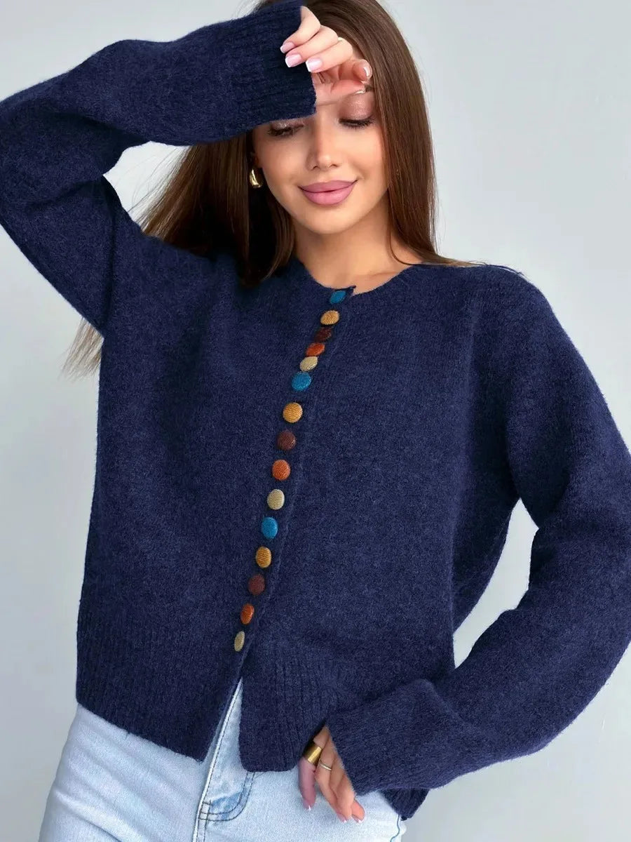 Nicola | Cardigan with Button Detail