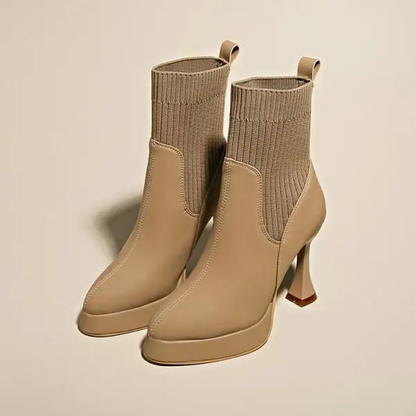 Eugenie - Platform Boots, Comfort and Feminine Elegance