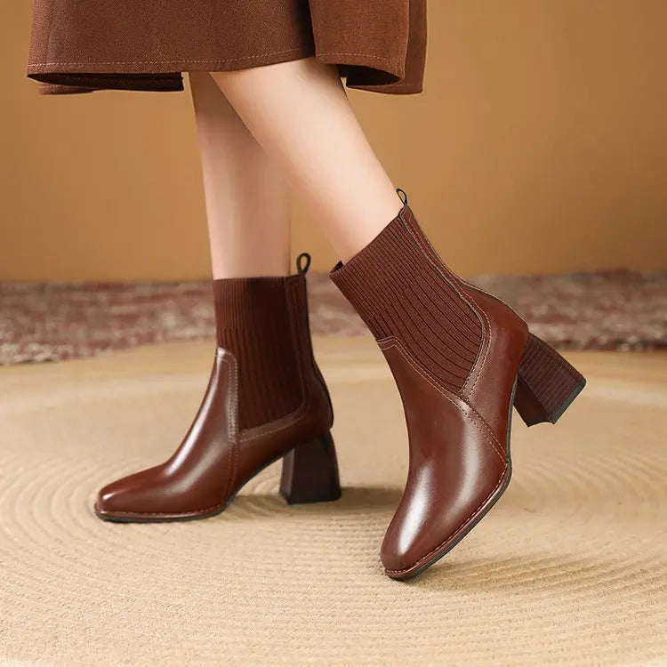 Cathy - Elegant Platform Boots