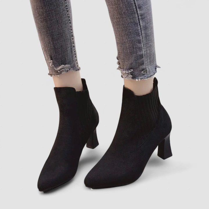 Regina - Suede Platform Boots