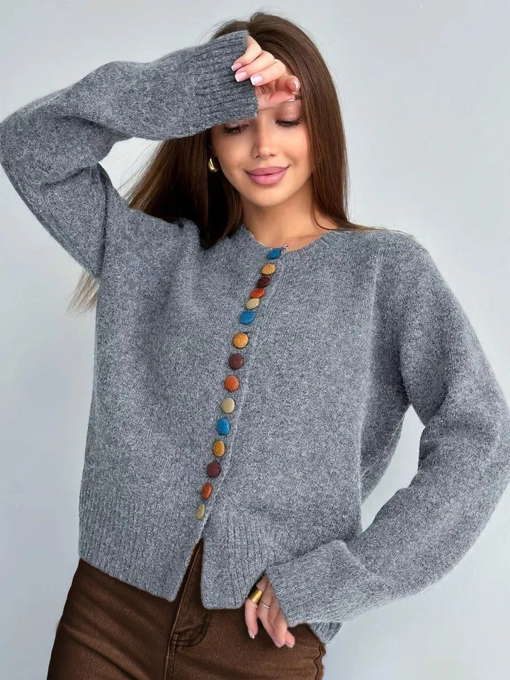 Nicola | Cardigan with Button Detail