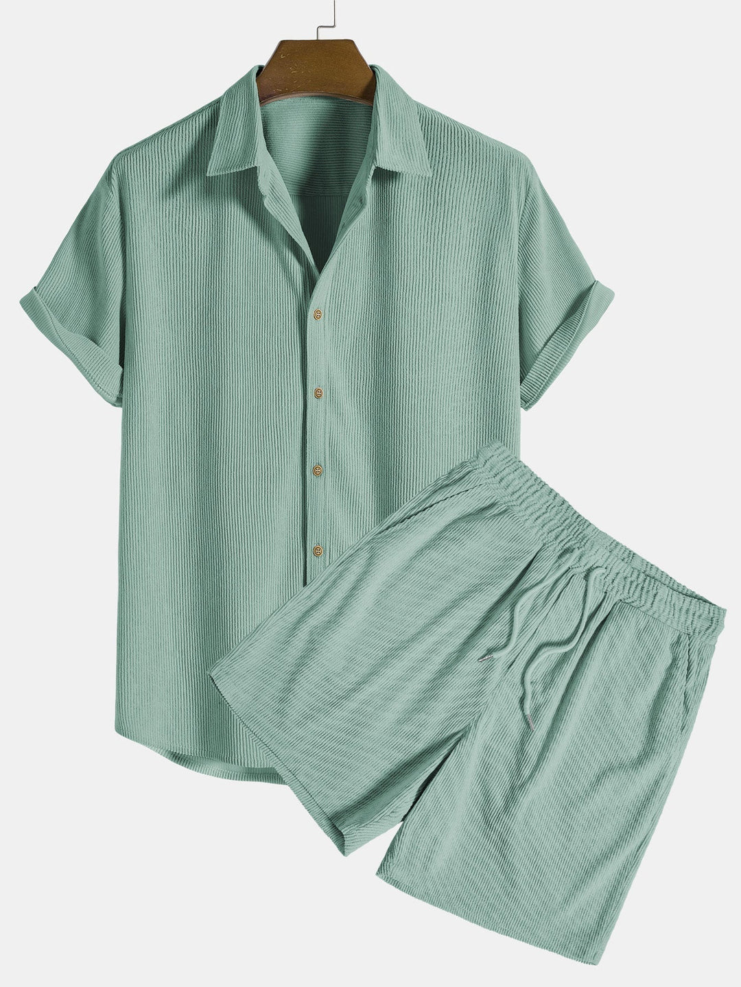 Corduroy Shirt Set