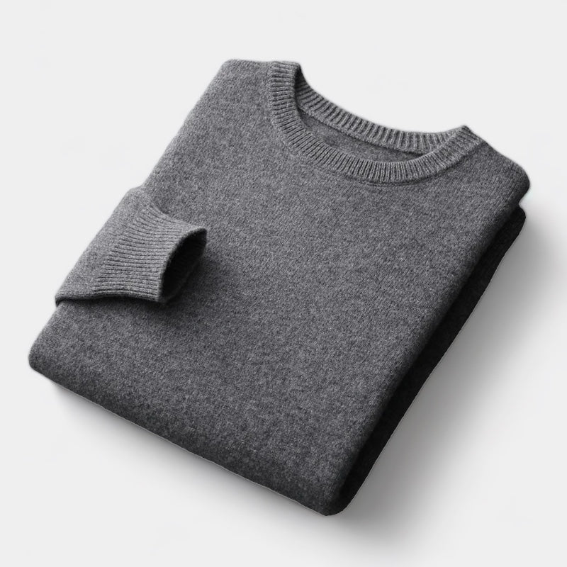 Kyle - Mixed Knit Round Neck Jumper
