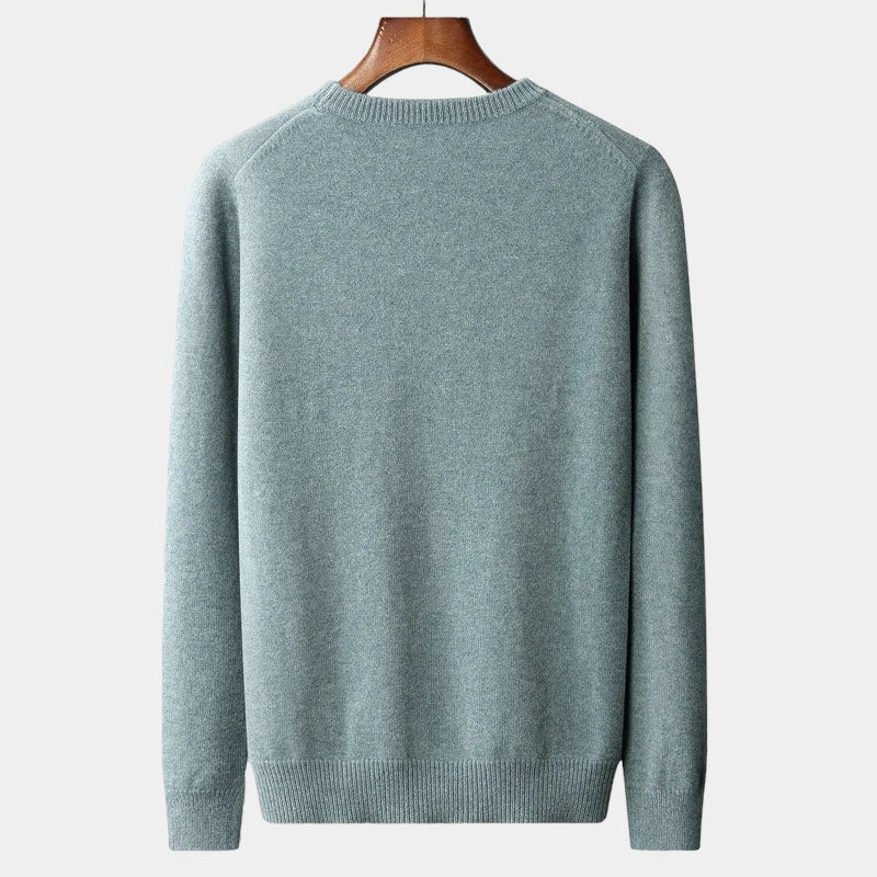 Kyle - Mixed Knit Round Neck Jumper