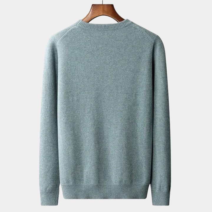 Kyle - Mixed Knit Round Neck Jumper